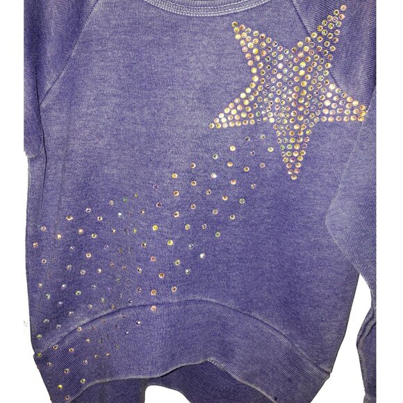 Shining Star Girl's Purple Sweatshirt - Picture 3 of 4